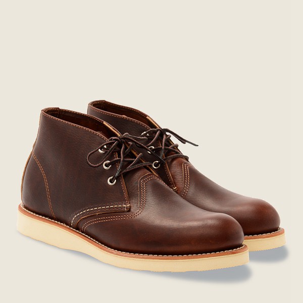 Red Wing Heritage Sko Work - Chukka Oil-Slick Læder - Brune - Herre 3864-YHXTI